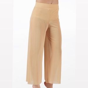 Nude Mesh Culotte Pants Dance Costume